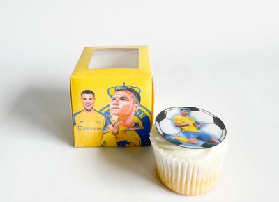 Cupcake Box WITH CUPCAKE: Soccer (Al Nassr) Ronaldo