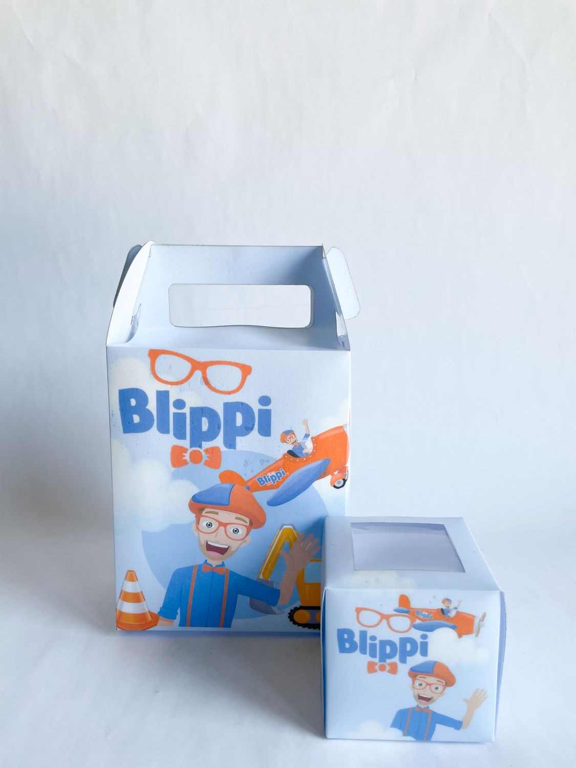 Party Pack Box WITH matching cupcakes: Blippi Inspired