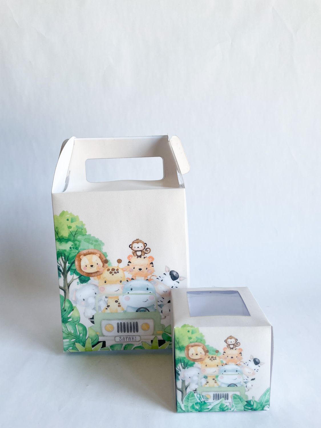 Party Pack Box WITH matching cupcakes: Sweet Safari