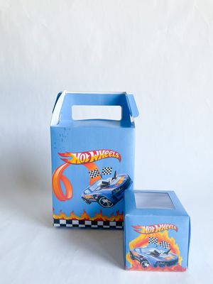 Party Pack Box WITH matching cupcakes: Hot Wheels Inspired