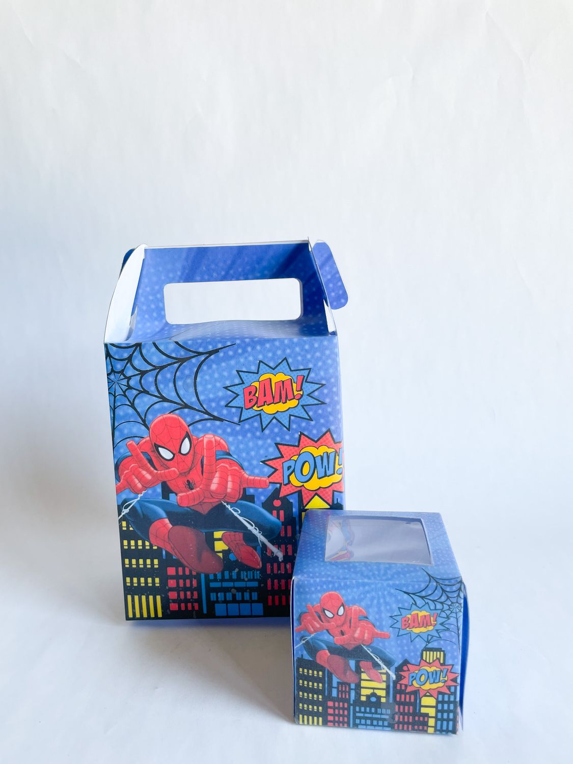 Party Pack Box WITH matching cupcakes: Spiderman Inspired