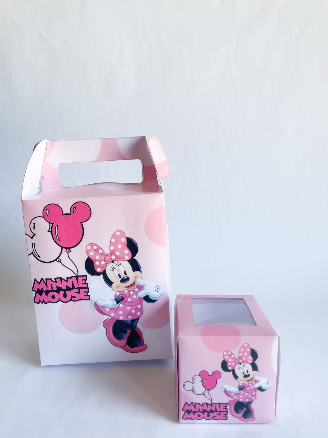 Party Pack Box WITH matching cupcakes: Minnie Mouse Inspired