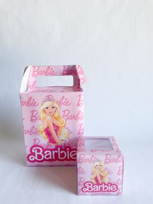 Party Pack Box WITH matching cupcakes: Barbie Inspired