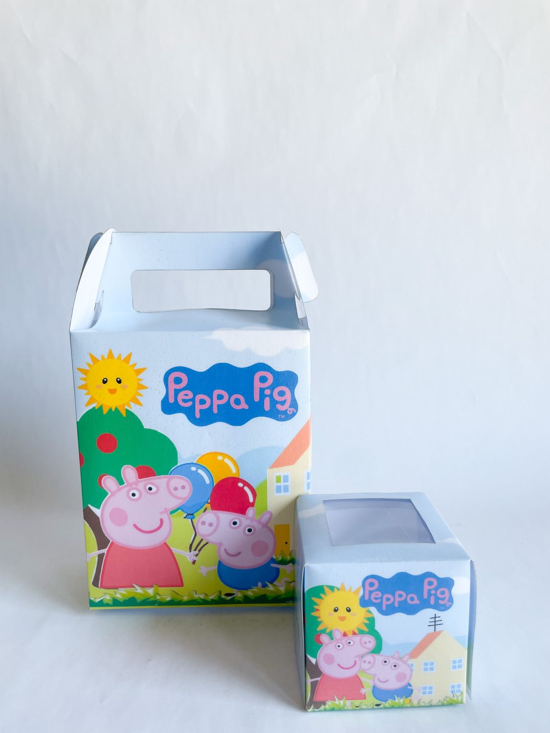 Party Pack Box WITH matching cupcakes: Peppa Pig Inspired
