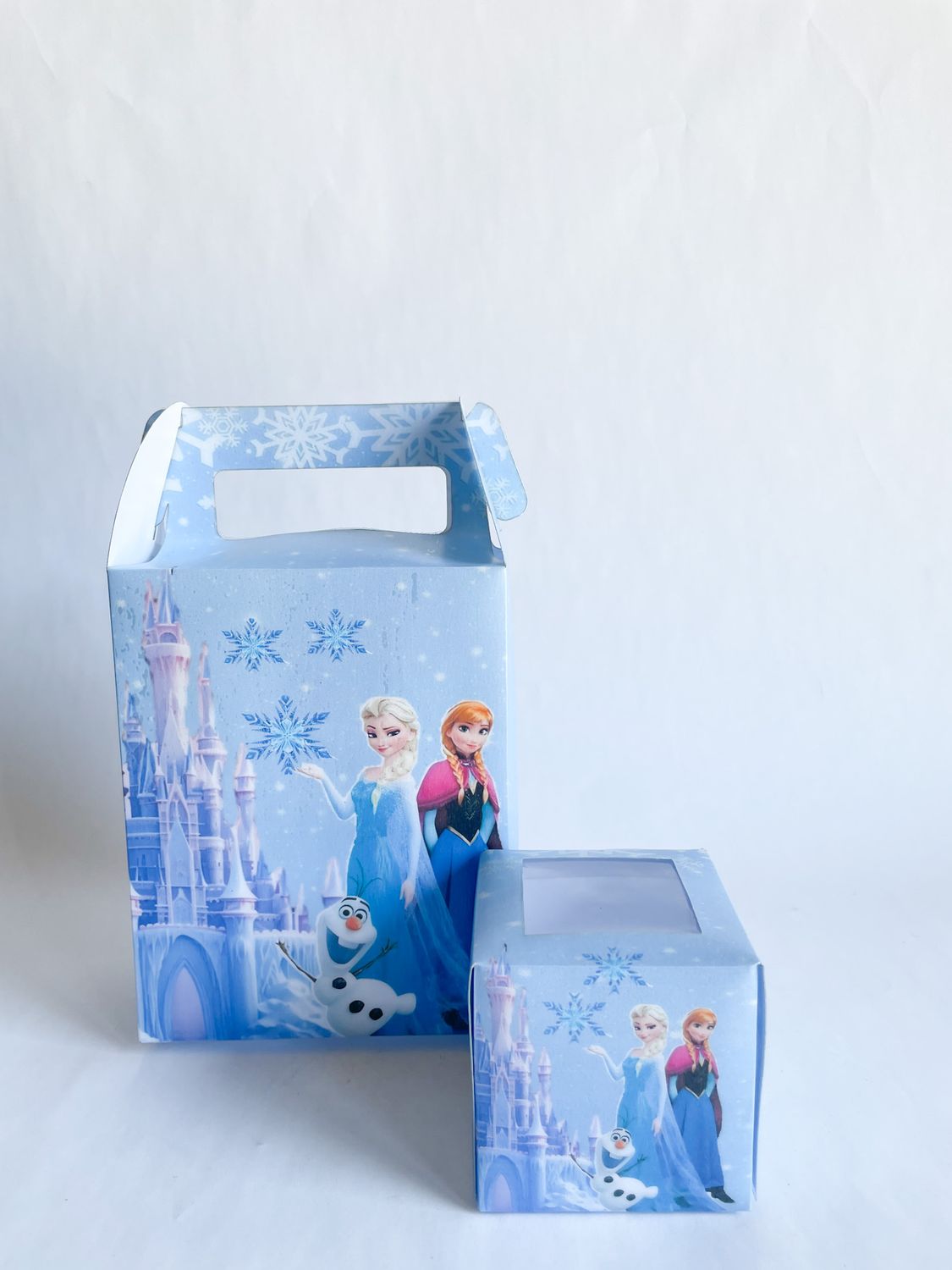 Party Pack Box WITH matching cupcakes: Frozen Inspired