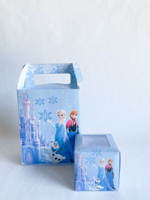Party Pack Box WITH matching cupcakes: Frozen Inspired