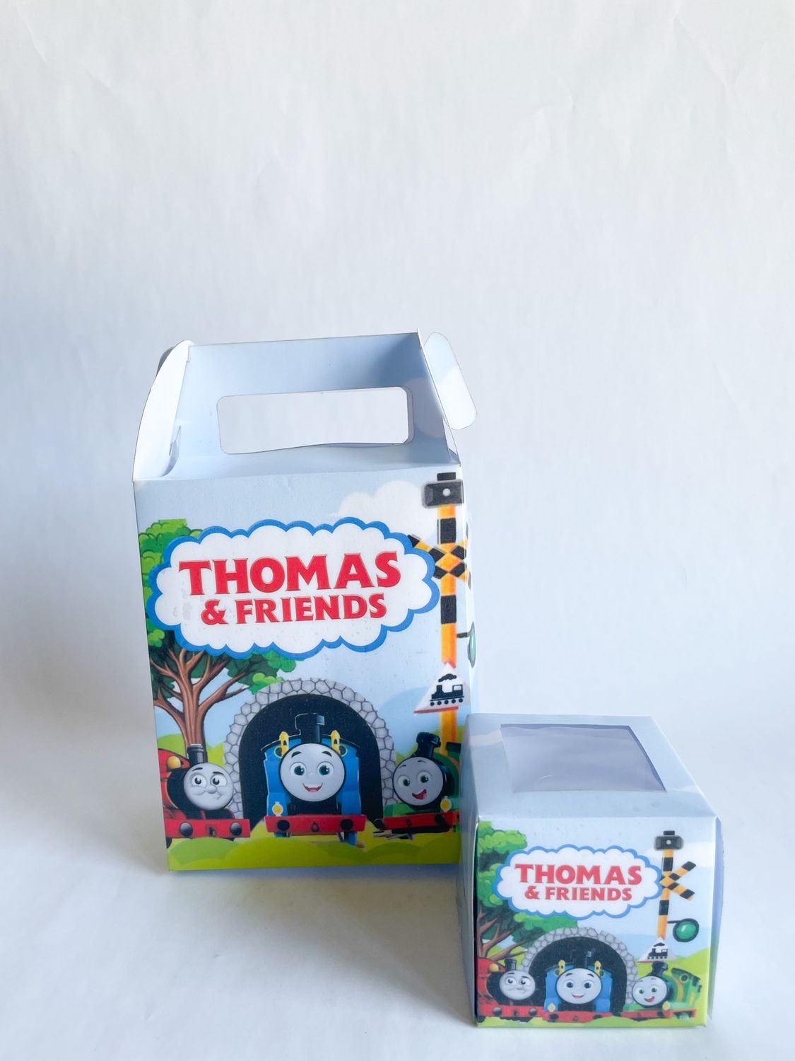 Party Pack Box WITH matching cupcakes: Thomas the Engen Inspired