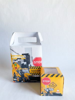 Party Pack Box WITH matching cupcakes: Little Builder