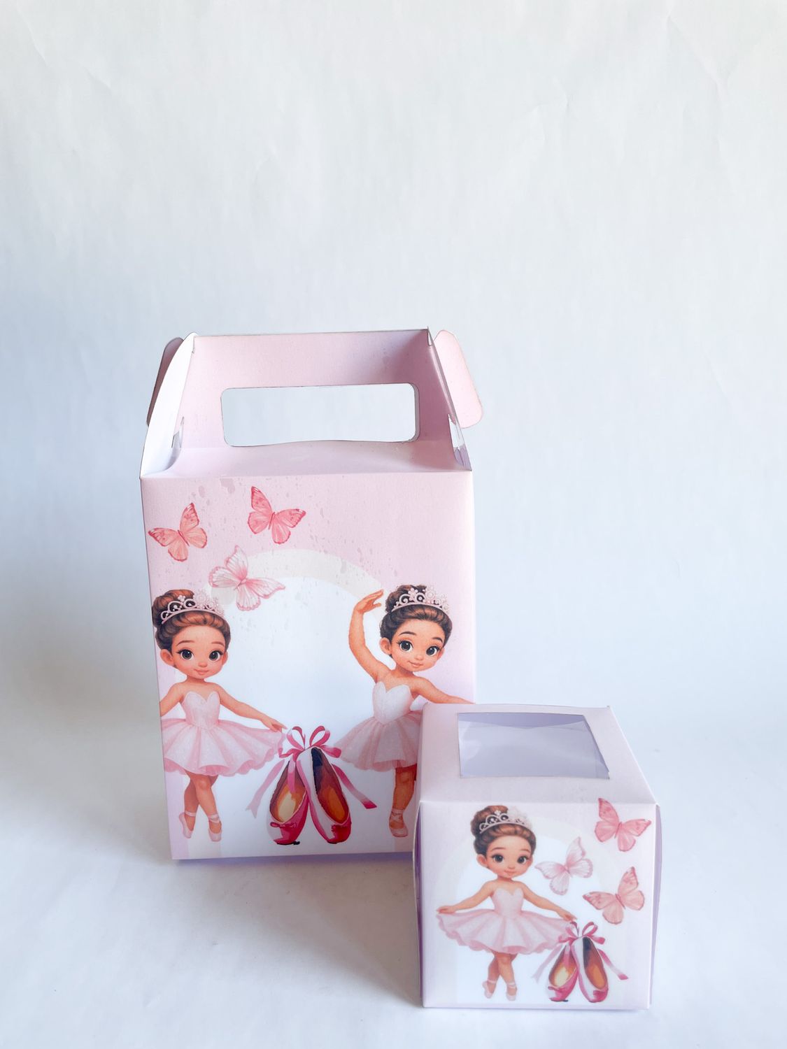 Party Pack Box WITH matching cupcakes: Ballerina