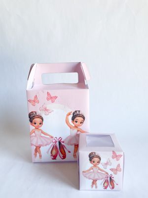 Party Pack Box WITH matching cupcakes: Ballerina