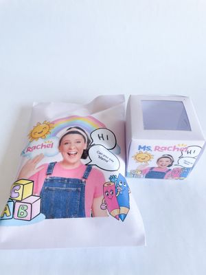 Party Pack Bag WITH matching Cupcake: Ms Rachel Inspired