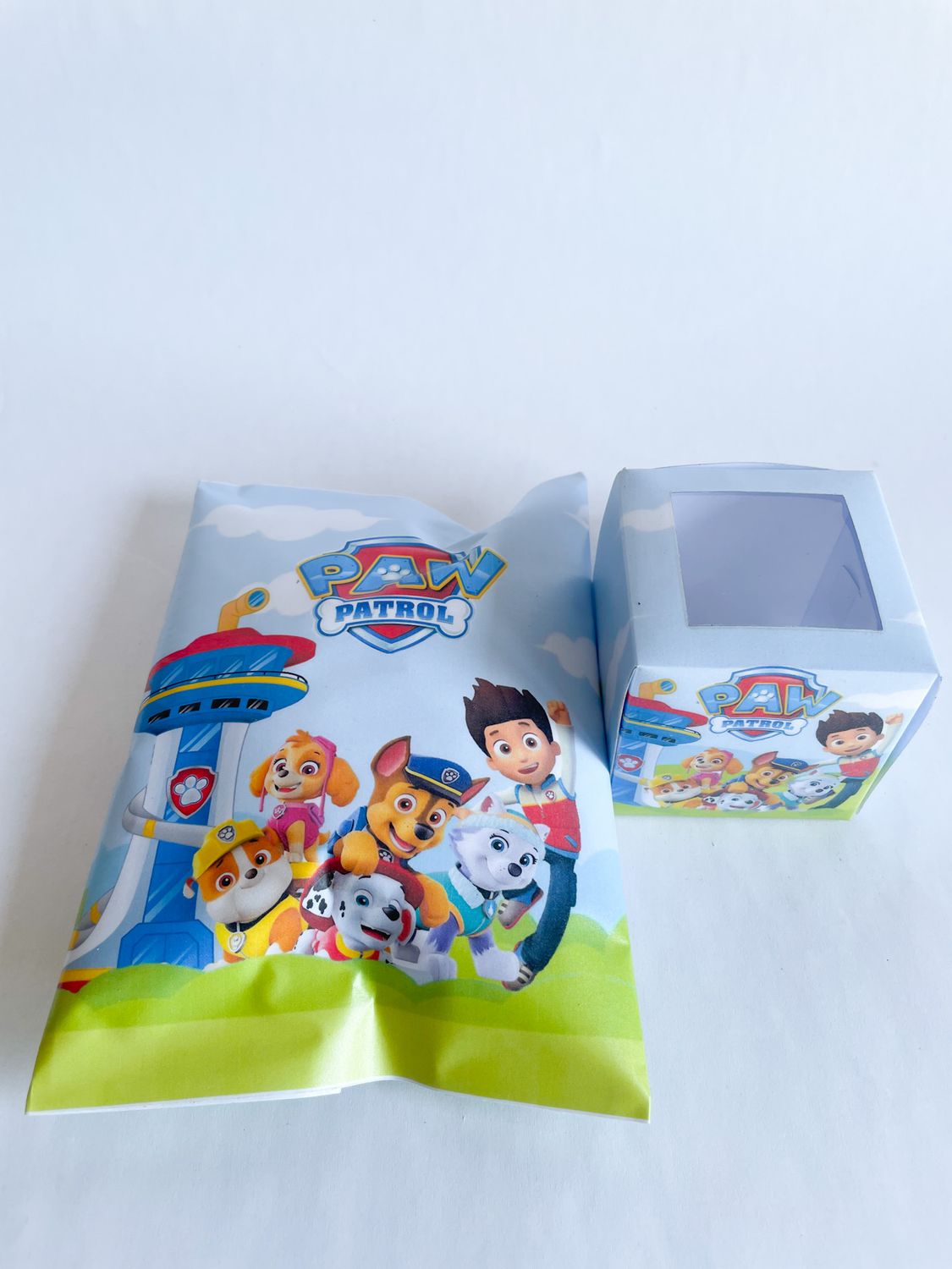 Party Pack Bag WITH matching Cupcake: Paw Patrol Inspired