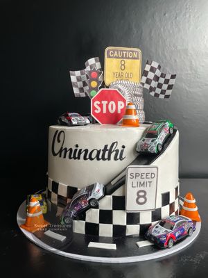 Cars themed Single tier cake