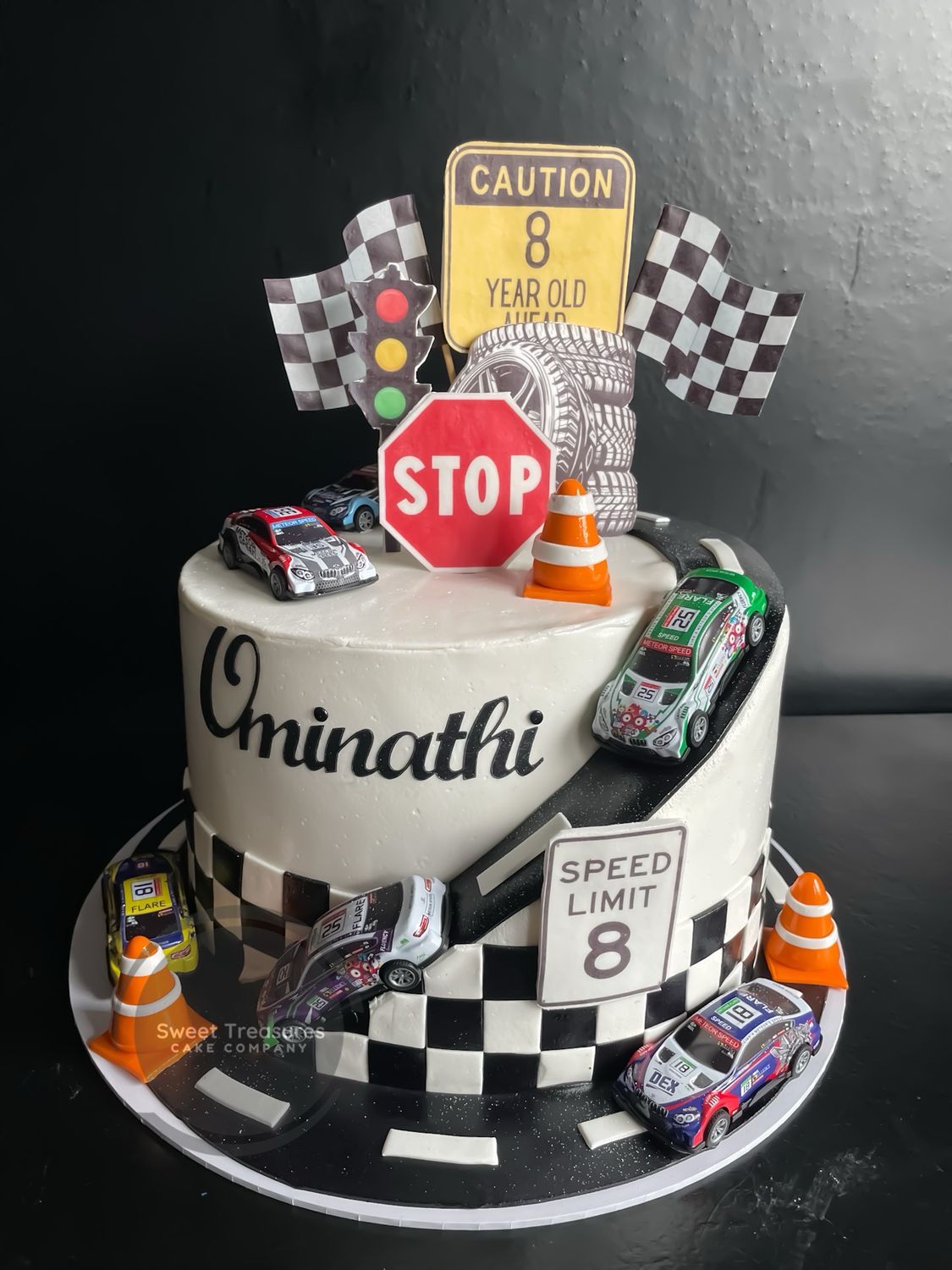 Cars themed Single tier cake