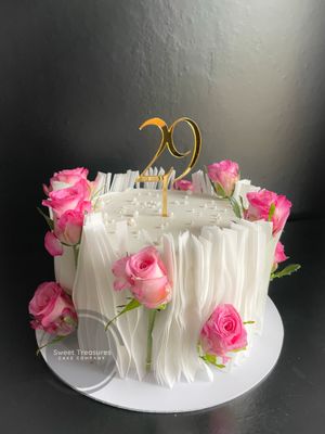 Wafer Paper Single tier Cake