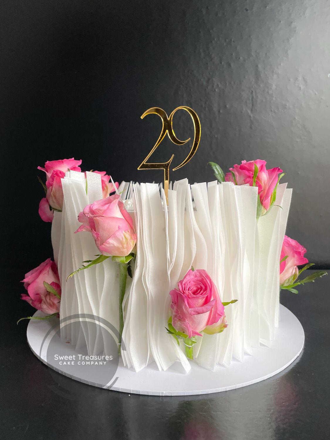 Wafer Paper Single tier Cake