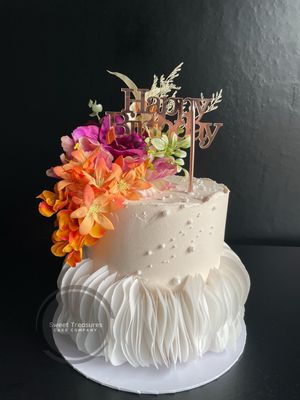 Wafer Paper Single tier Cake