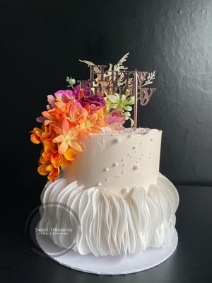 Wafer Paper Single tier Cake