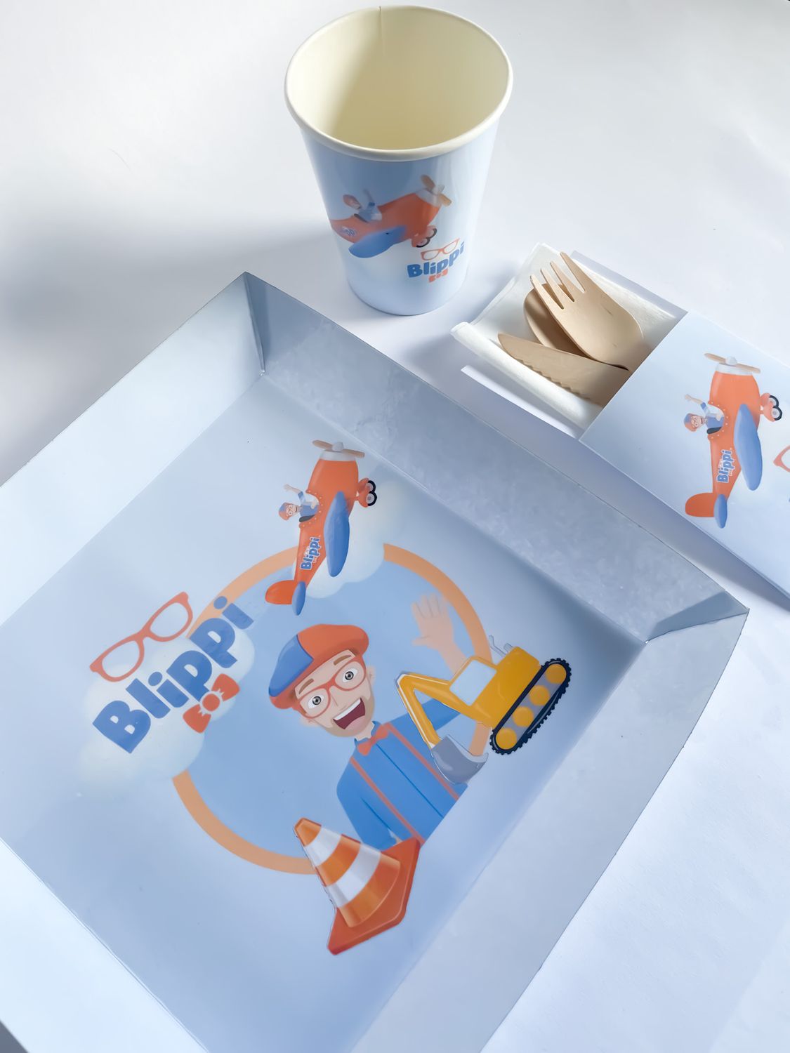 Disposable Tableware: Blippi Inspired