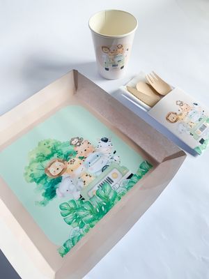 Disposable Tableware: Sweet Safari