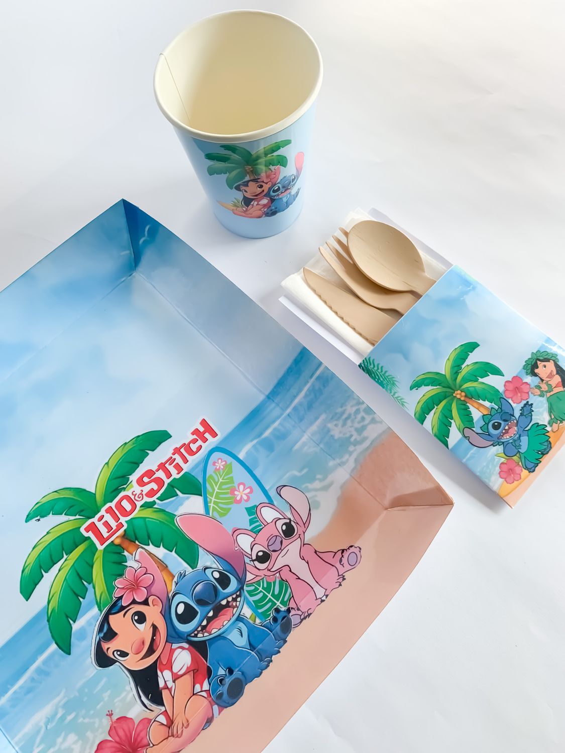 Disposable Tableware: Lilo and Stitch Inspired