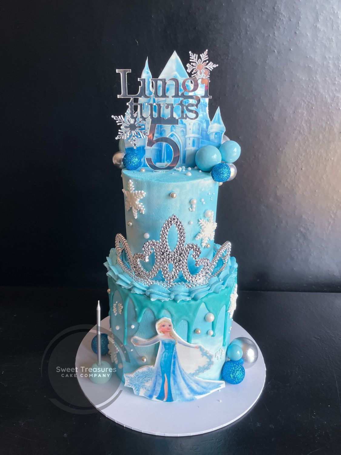 Frozen Themed 2 tier Cake