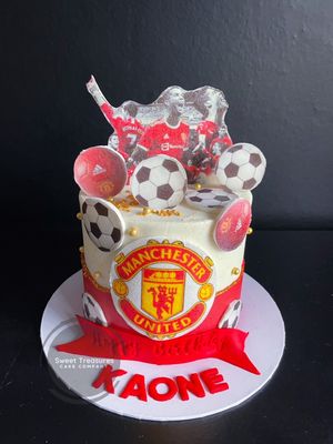 Manchester United Single Tier Cake