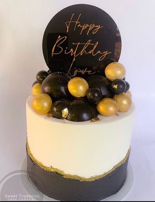 Fault Line Single tier Spheres Cake