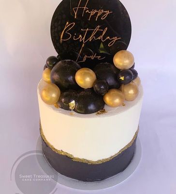 Fault Line Single tier Spheres Cake