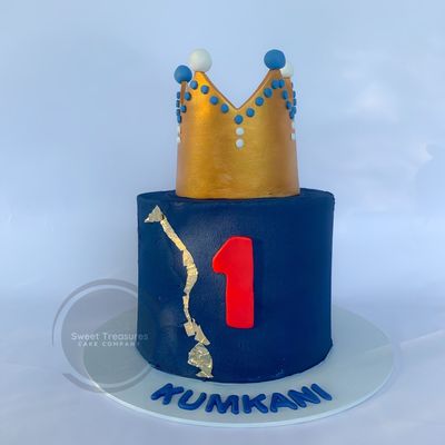 Crown Single Tier Cake