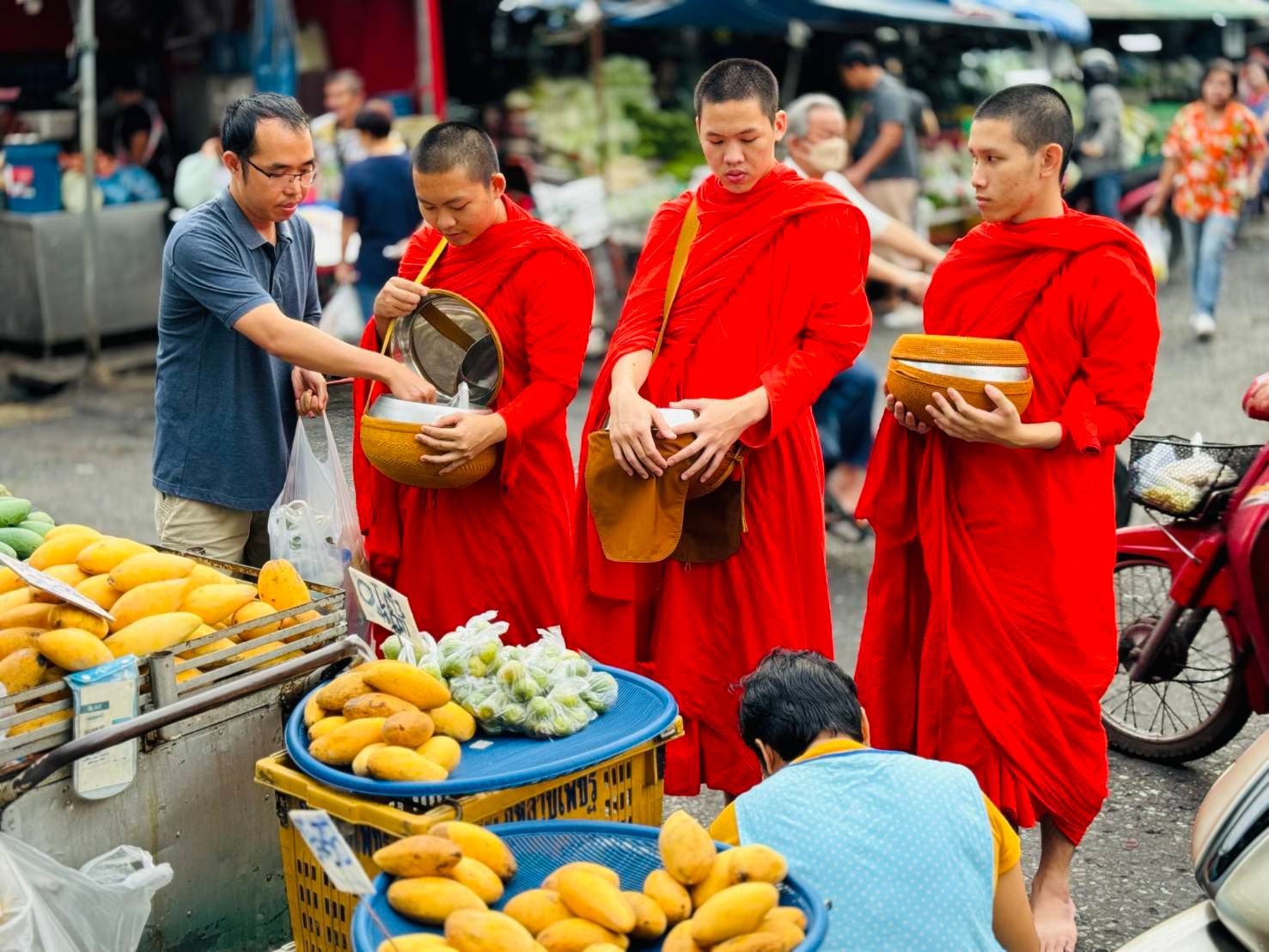 Walk With Monk: Food Collection Tour