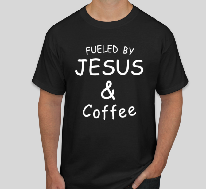 Jesus and coffee logo front only