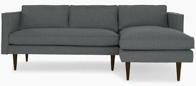 JB Serena Sectional  - Fabric: Essence Ash Wood Stain: Coffee Bean