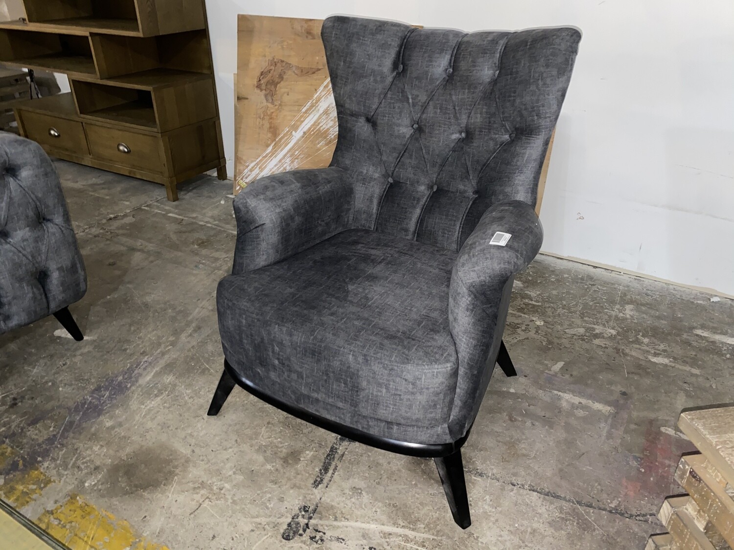 Chester Grey Velvet Chair