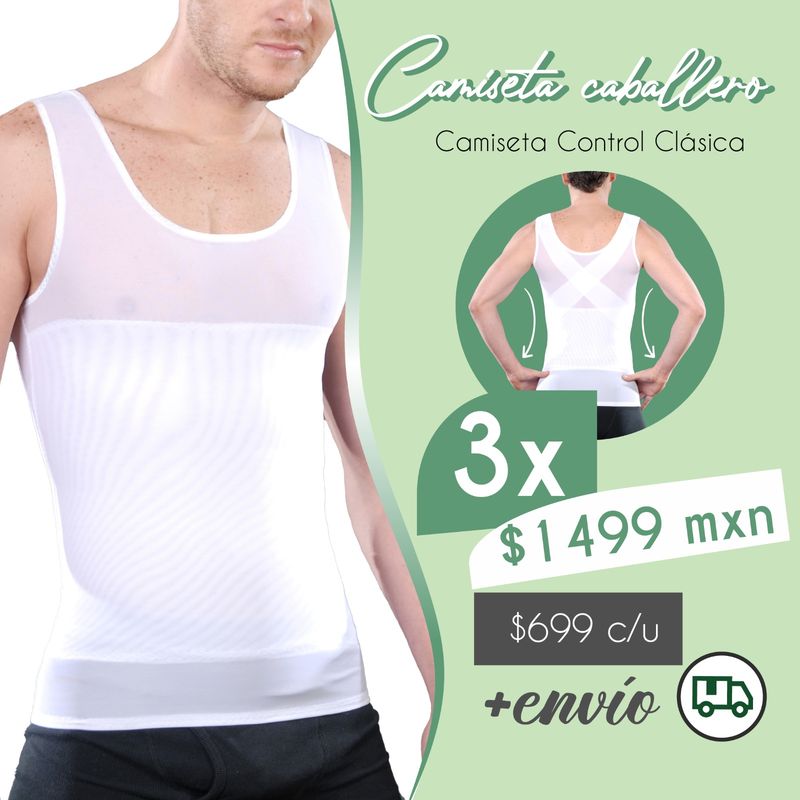 Promo Camisetas Control Clásicas  Talle Corto Y Largo