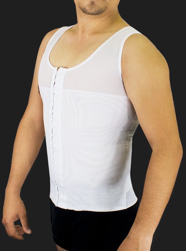 Camiseta Control Caballero Con Broches Talle Corto