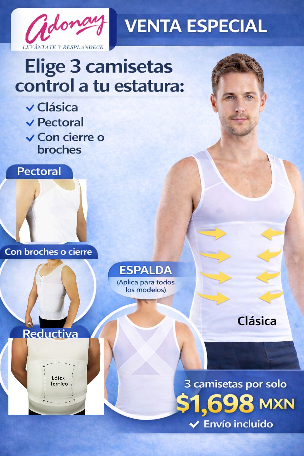 Promo Venta Especial Caballero Escoge tu Camiseta