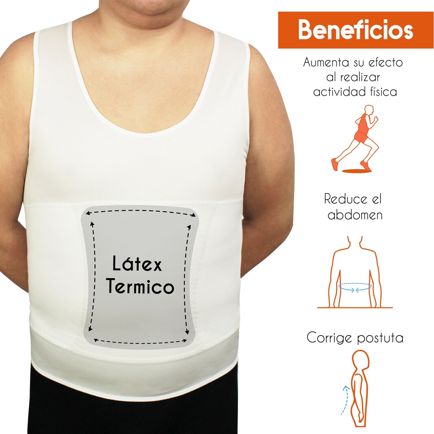 CAMISETA REDUCTIVA ESTATURAS ALTAS