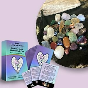 Oracle Card Deck & 36 Crystals Pack
