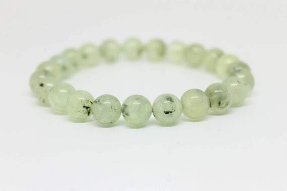 Prehnite Round Bracelet 8mm