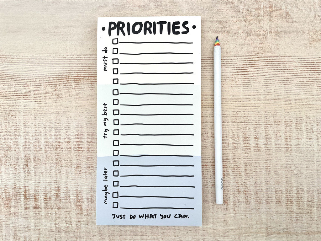 People Priorities Notepad