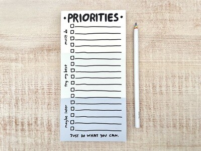 People Priorities Notepad