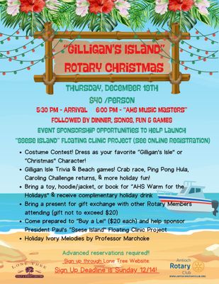 Antioch Rotary Club Gilligan's Isle Christmas party! 00264