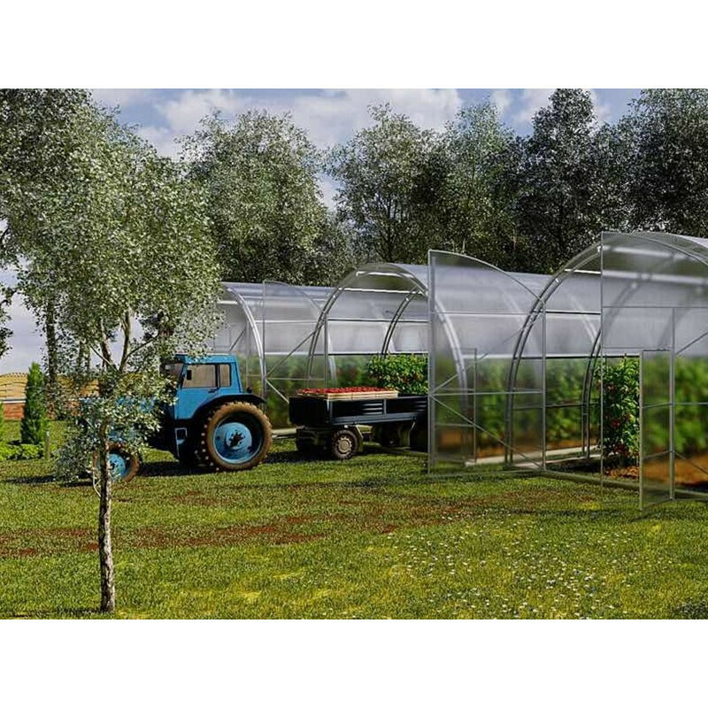 MEGA Gewächshaus - Treibhaus FARMER 6m breit