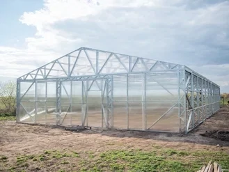 MEGA Gewächshaus - Treibhaus VICTORIA 12m breit, 6 mm PC + VERSAND KOSTEN