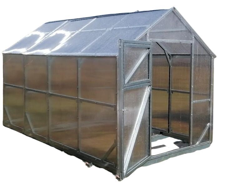 GEWÄCHSHAUS VIOLET - Breite 2 m, Länge 3/5/7 m – 4/6 mm POLYCARBONAT + LIEFERUNG