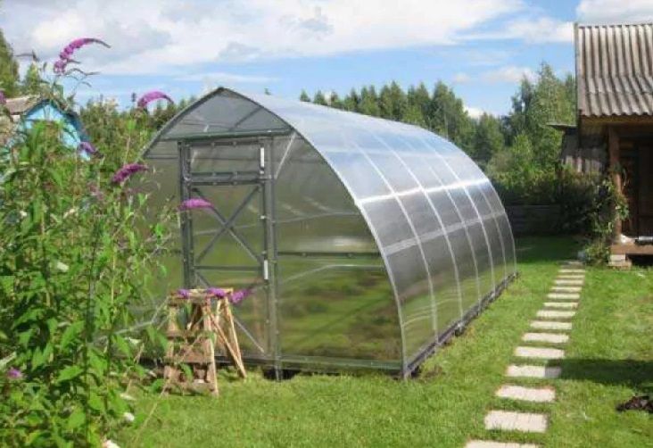 TOP GEWÄCHSHAUS STRELKA 3 - Schneelast bis zu 450 kg/m2 - THERMO - B 3m x Länge nach 2m + 4/6 mm Polycarbonat + Versand