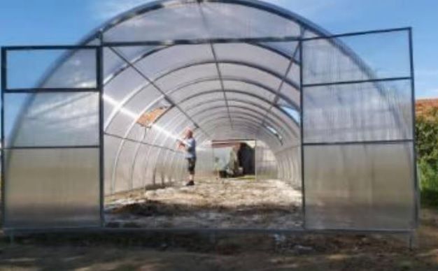 Gewächshaus PROFI ZEUS B4m, H2,3m + Polycarbonat LEXAN 6mm - 1350 g/m² + 20 Jahre Garantie mit VERSAND