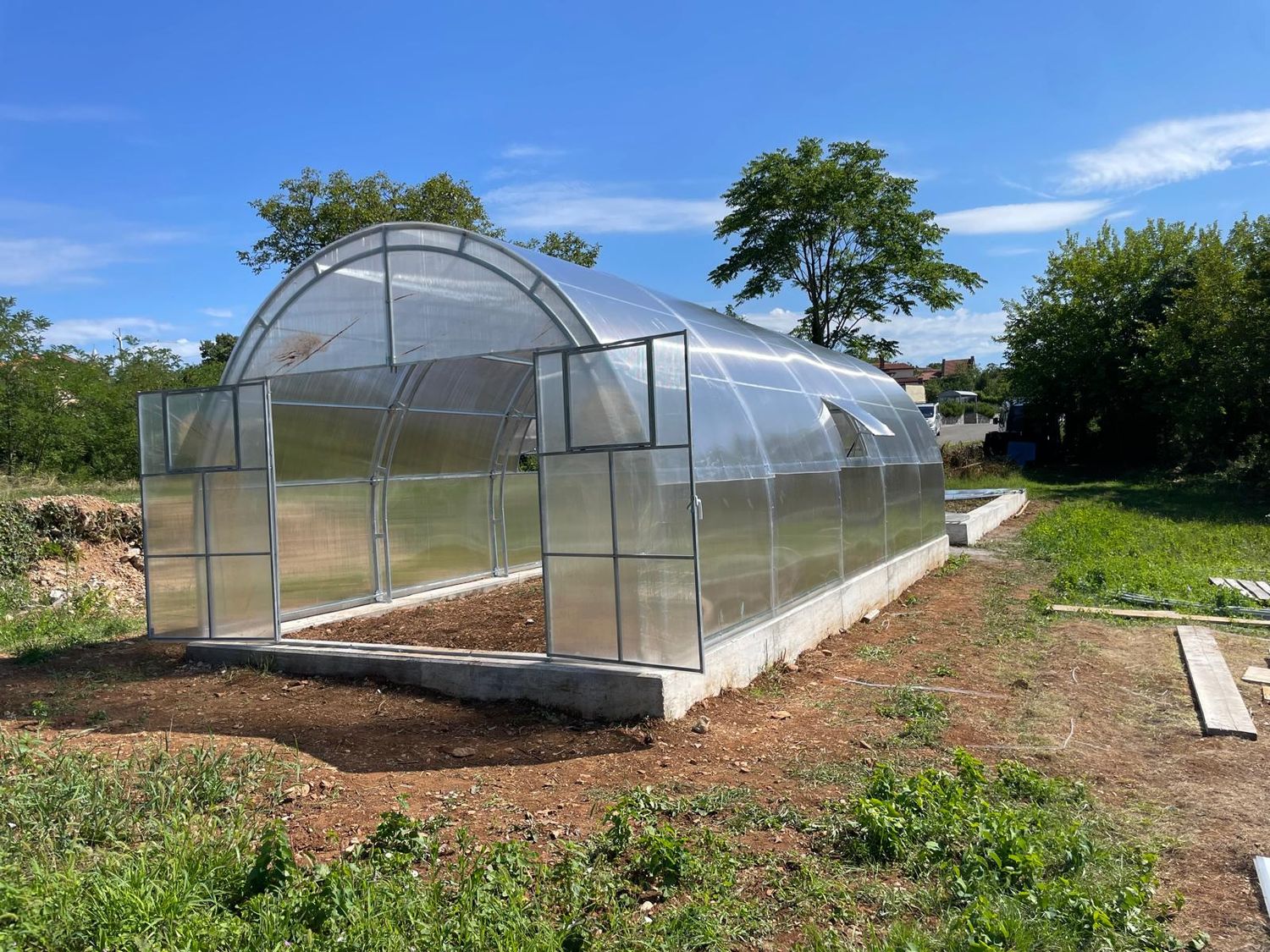 TOP Gewächshaus GOLEM PLUS - TOP PREIS inkl. VERSAND - B 4m - L 4, 6, 8,...m - H 2,89m + Polycarbonat 4, 6, 10 mm