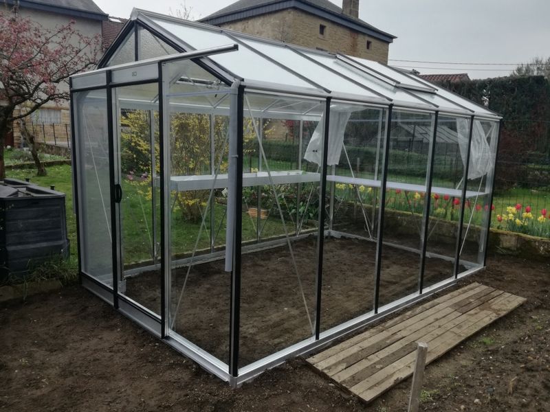 ​ACD Glasgewächshaus R205 - 2,32 x 3,71m - Aluline